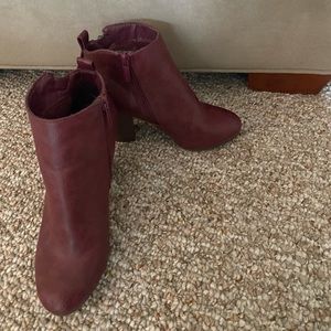 Red booties size 6